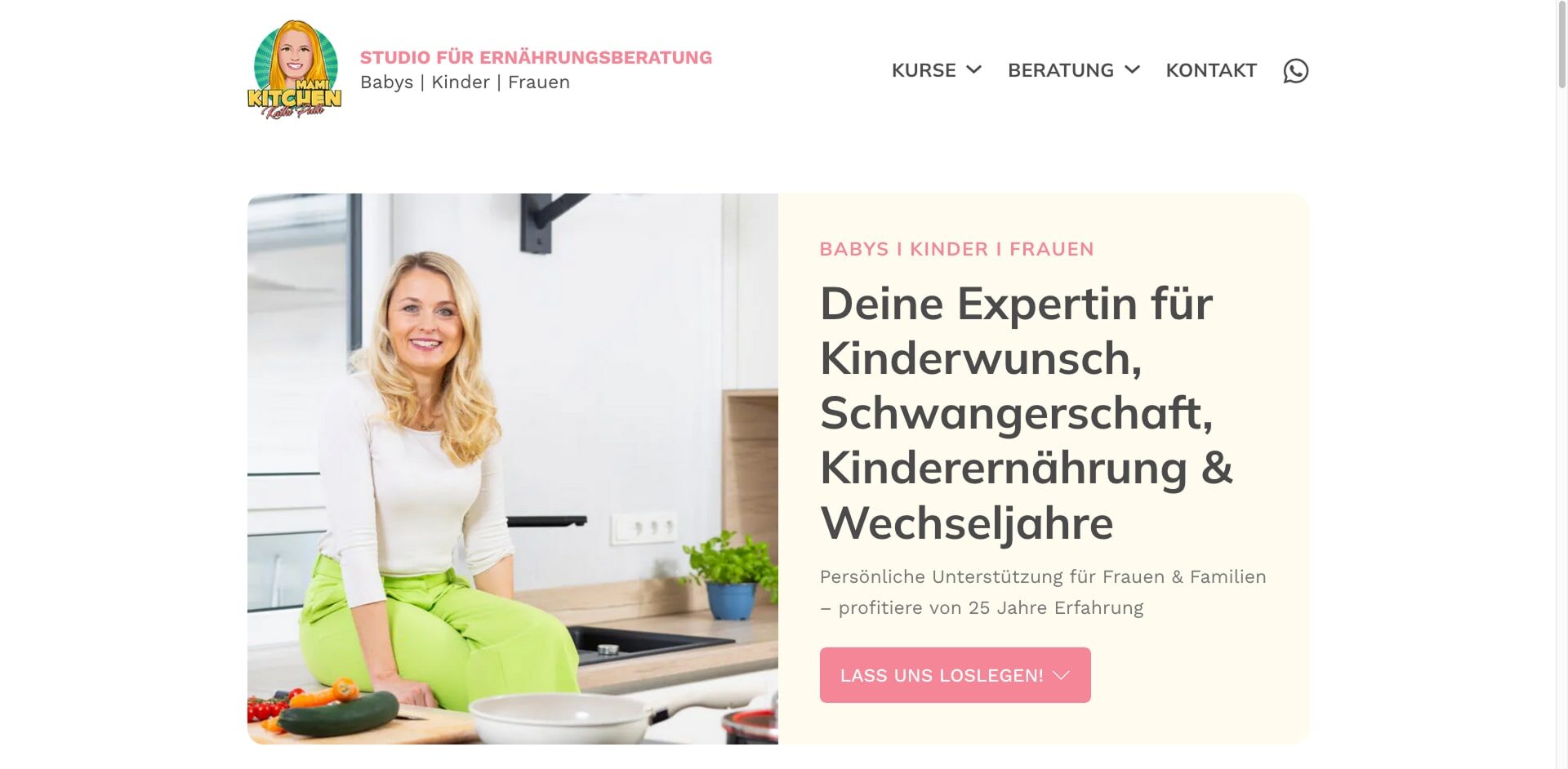 Mamikitchen Website Referenz