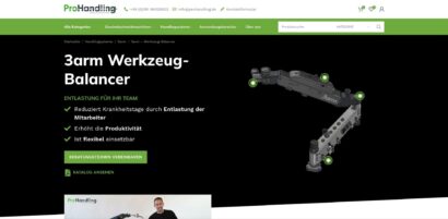 Screenshot Website prohandling.de