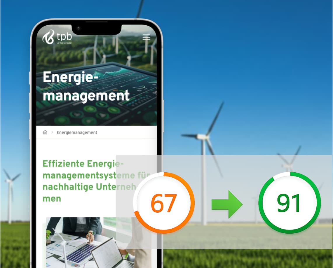 WordPress-Website-Relaunch für tpb NETZENERGIE mit mobiler Energiemanagement-Seite